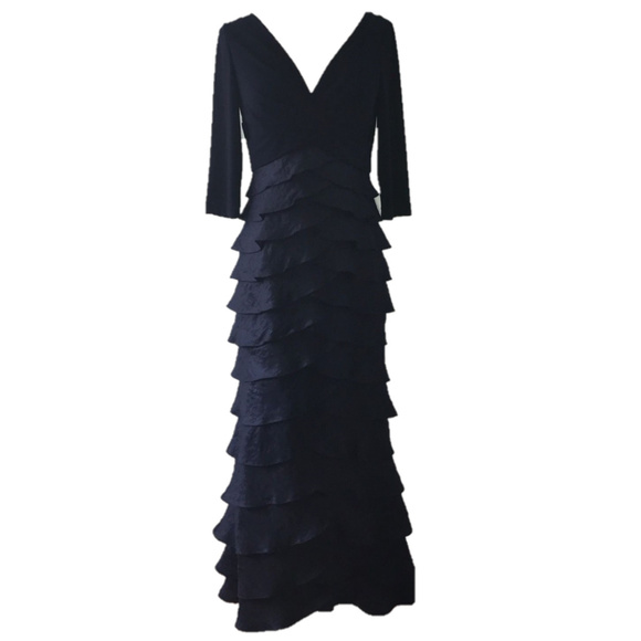 Adrianna Papell Dresses & Skirts - 💜ADRIANNA PAPELL💜 6 NAVY ARTICHOKE DRESS GOWN